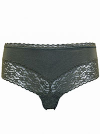 VS OLIVE Lace Detail Brazilian Knickers - Size 8/10 to 24 (S to XXXL)