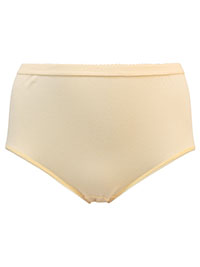 ULLAP PEACH Cotton Stretch Midi Briefs - Plus Size 16/18 to 36/38