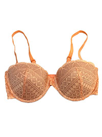 PEACH Wired Lace Balconette Bra - Size 36 (B cup)