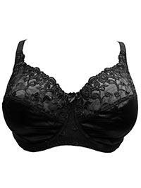 BLACK Underwired Full Cup Everyday Bra - Size 46 (D cup)