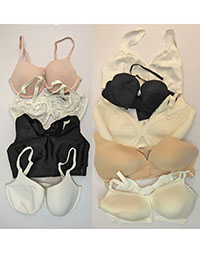 Irregular ASSORTED Plain & Lace Bras - Size 32 to 40 (B-C-DD-E-F)