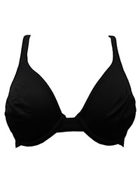 Black Body Smooth Non Padded Sweetheart Bra - Size 34B