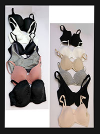 ASSORTED Wired & Non-Wired Bras - Size 32 to 38 (A-C-D-DD-F)