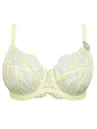 LEMON Floral Lace Underwired Full Cup Bra - Size 38 (C cup)