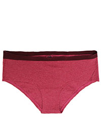 BERRY Contrast Trim Midi Knickers - Size 6 to 12/14 (XS to L)