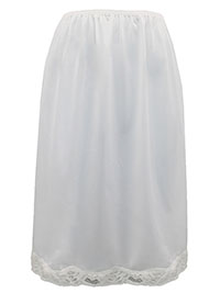 CREAM Lace Trim Half Slip - Size 10 to 24/26