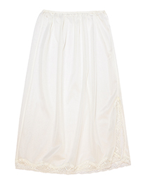 IVORY Lace Trim Half Slip - Plus Size 12/14 to 24/26