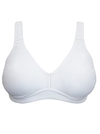 IRREGULAR - WHITE Tove Non-Padded Wireless Total Support Bra - Size 34 to 36 (B-D-DD-E)