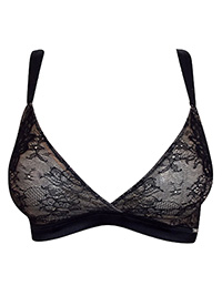 Bx BLACK Zeena Triangle Bra - Size 30 to 34 (C-D-DD)