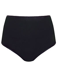 Secret Possessions BLACK Pure Cotton Full Briefs - Size 6/8 to 18/20 (XS to XL)