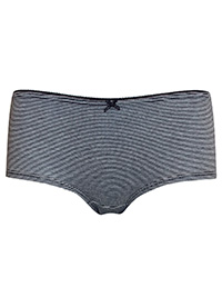 VS BLACK/WHITE Striped Boyleg Shorts - Size 8/10 to 18 (S to XL)
