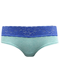 LaSenza AQUA Contrast Lace Trim Hipster Knickers - Size S to XL