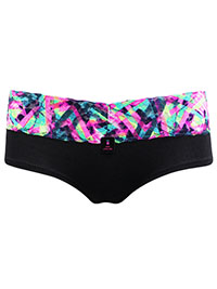LaSenza BLACK Contrast Waist Lace Trim Hipsters - Size S to XL