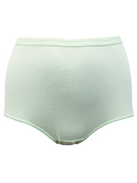 Comfort Choice LIGHT-GREEN Pure Cotton High Waisted Full Briefs - Plus Size 12 to 42/44 (US 7 to 16)