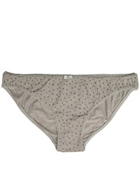 STONE Star Print Bikini Knickers - Size M to L