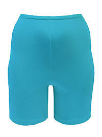 TURQUOISE Pure Cotton Comfort Shorts - Size 10 to 26/28 (US 7 to 13)