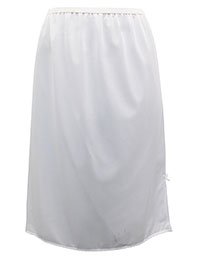 IRREGULAR - WHITE Half Slip - Size 8 to 22