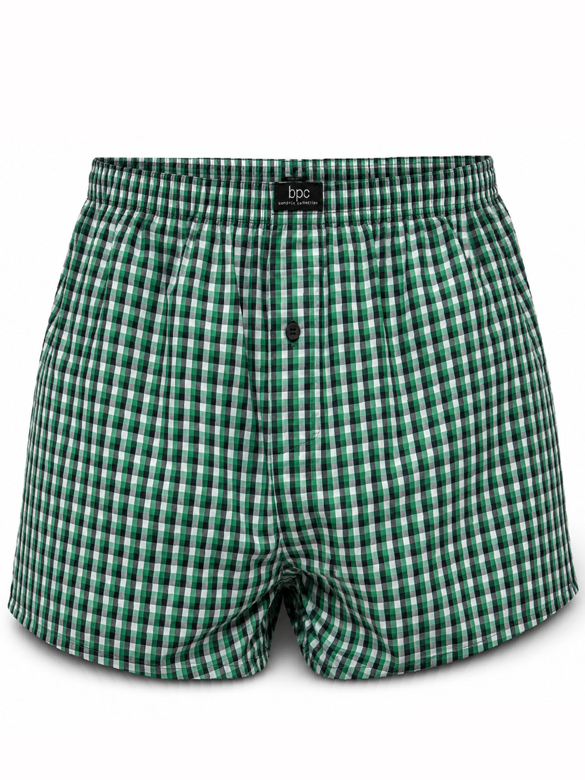 Big&Tall Mens GREEN Check Pure Cotton Boxer Shorts - Size 2XL to 5XL