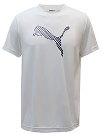 WHITE Mens Sketched Logo T-Shirt - Size M to XXL