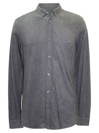 FC-UK CHARCOAL Mens Pure Cotton Button Down Collar Shirt - Size M to XXL