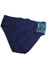 MARINE-OCEAN Mens Geo Print Swim Briefs - Size M