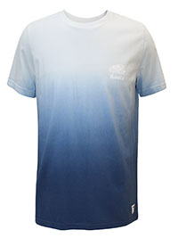 BLUE Mens Pure Cotton Dip Dye T-Shirt - Size M to XL