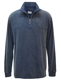 NAVY Mens Pure Cotton Half Zip Sweatshirt - Size S to 2XL