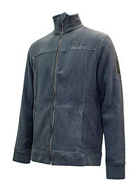 GREY Mens Full Zip Fleece Jacket - Size M to XXL