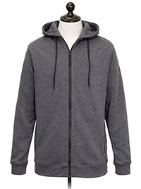 CHARCOAL Mens Zip Through Hoodie Jacket - Size S to XL