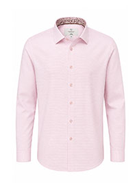 Lilac PINK WH Savile Row Textured Cotton Shirt - Size 16 to 21.5
