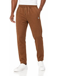 Mens BROWN jogger bottoms with drawstring waist size M to XXL