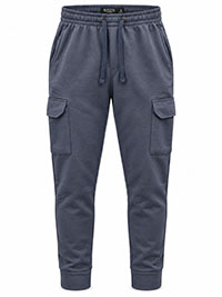 Menswear DENIM Cargo Drawstring Jogger Bottoms 26in Leg - Size S to XXL