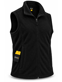 BLACK Mens Micro Fleece Bodywarmer Gilet - Size S to 3XL