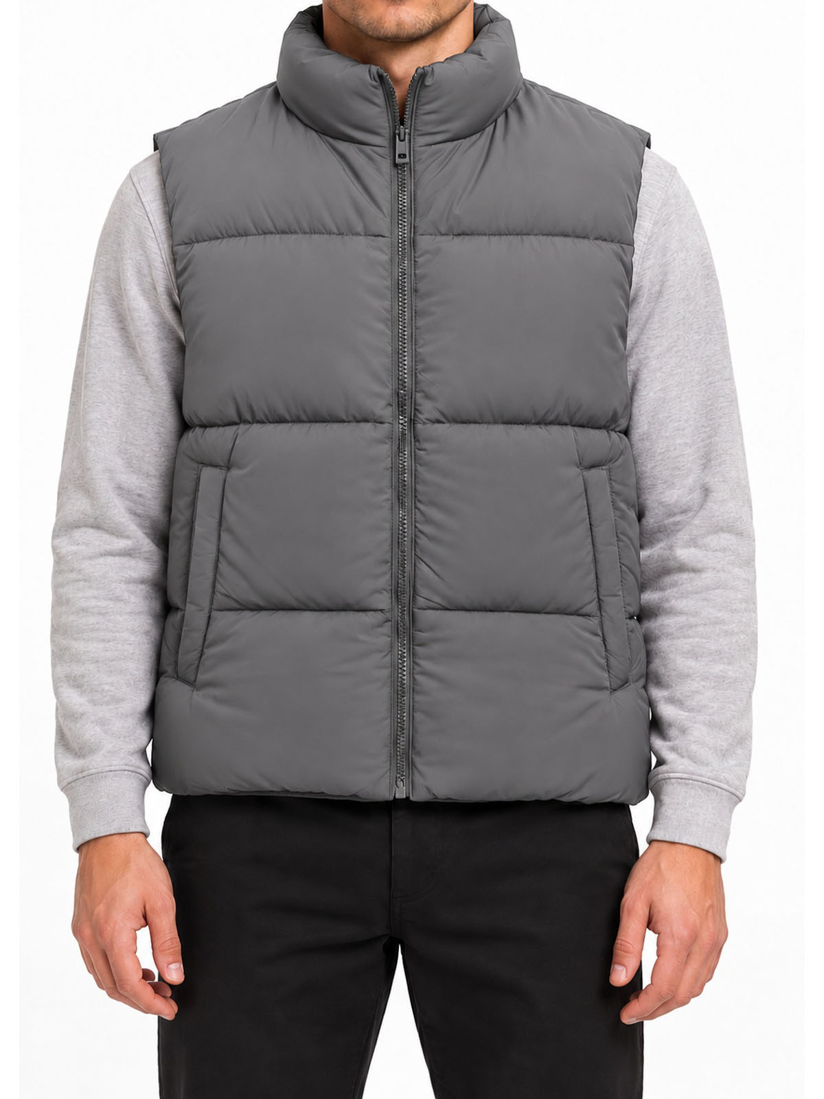 CHARCOAL Men’s Padded Gilet Bodywarmer - Size  S to XL