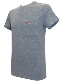 GREY Mens Pure Cotton Logo Classic T-Shirt - Size S to L