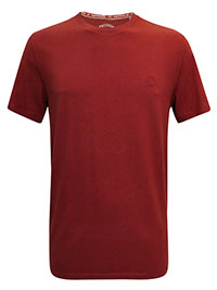 FF Mens RUST-RED Lulworth Crew Neck T-Shirt - Size S to XXL