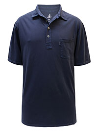 JO Mens BLUE Pure Cotton Short Sleeve Polo Shirt - Size XL to XXL