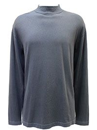 RTS Mens SLATE Organic Cotton Funnel Neck Top - Size M to XXL