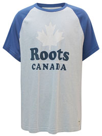 RTS Mens BLUE Pure Cotton Raglan Sleeve Branded Logo T-Shirt - Size L to XXL