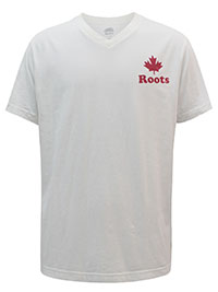 RTS Mens WHITE Pure Cotton V-Neck T-Shirt - Size XS to XL