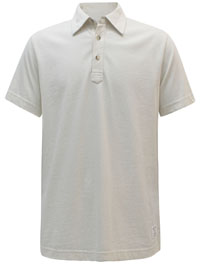 RTS Mens ECRU Pure Cotton Short Sleeve Polo Shirt - Size S to XXL