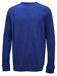 SS Mens BLUE Shallows Jackline Waffle Jersey Top - Size S to XXXL