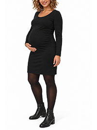 MATERNITY BLACK Long Sleeve Dress - Size 6/8 to 26/28 (XS to 2XL)