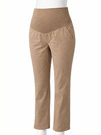 IRREGULAR - MINK Cotton Rich Over Bump Maternity Jeggings - Size 10 to 14