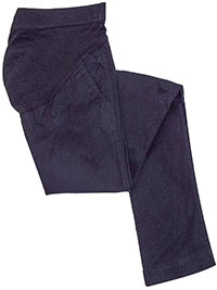 MATERNITY Old Navy BLACK Cotton Rich Over Bump Trousers - Size 4 to 30