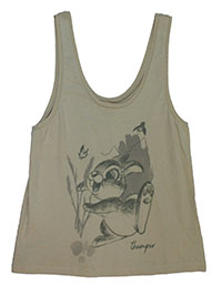 STONE Pure Cotton Sleeveless Thumper Print Vest Top - Size 12/14 to 20/22 (M to XL)