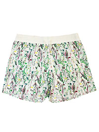 IVORY Wild Floral Cotton Voile Shorts - Size 14/16 to 22 (L to XXL)