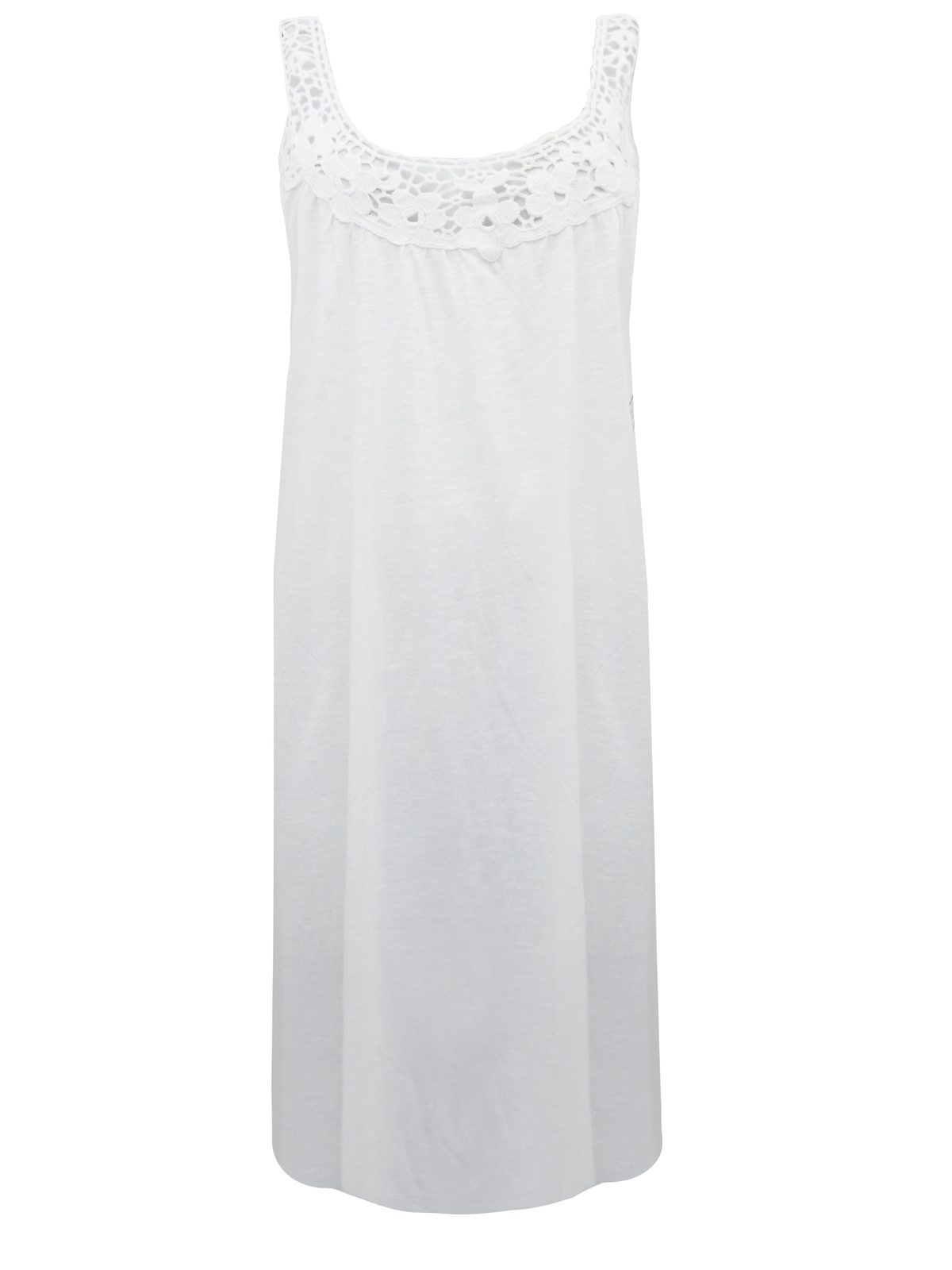 Dunnes WHITE Pure Cotton Crochet Nightdress & Gown - Size 8/10 to 22/24