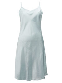 VS PASTEL GREEN Satin Skinny Strap Lingerie Slip - Size Small to Large
