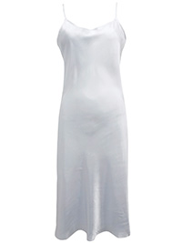 VS WHITE Satin Skinny Strap Lingerie Slip - Size Small to Large
